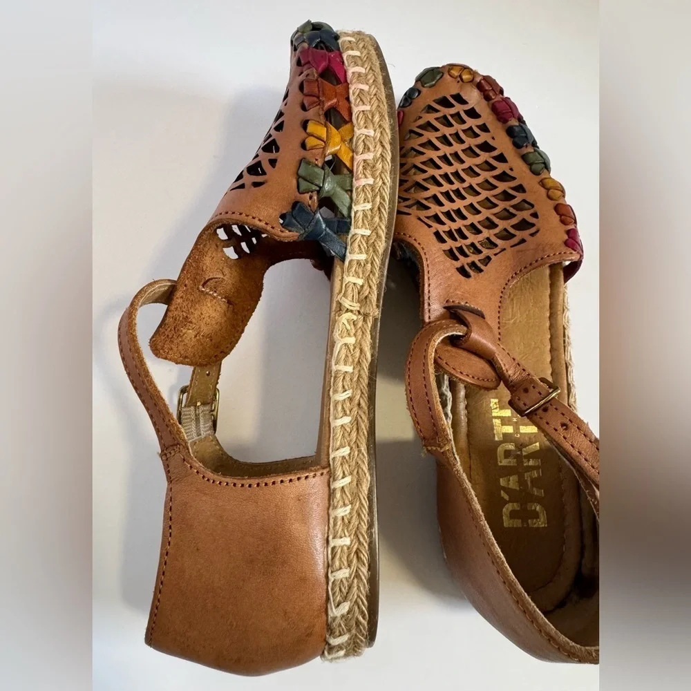 D'arte huarache sandal made of genuine leather 7/7.5